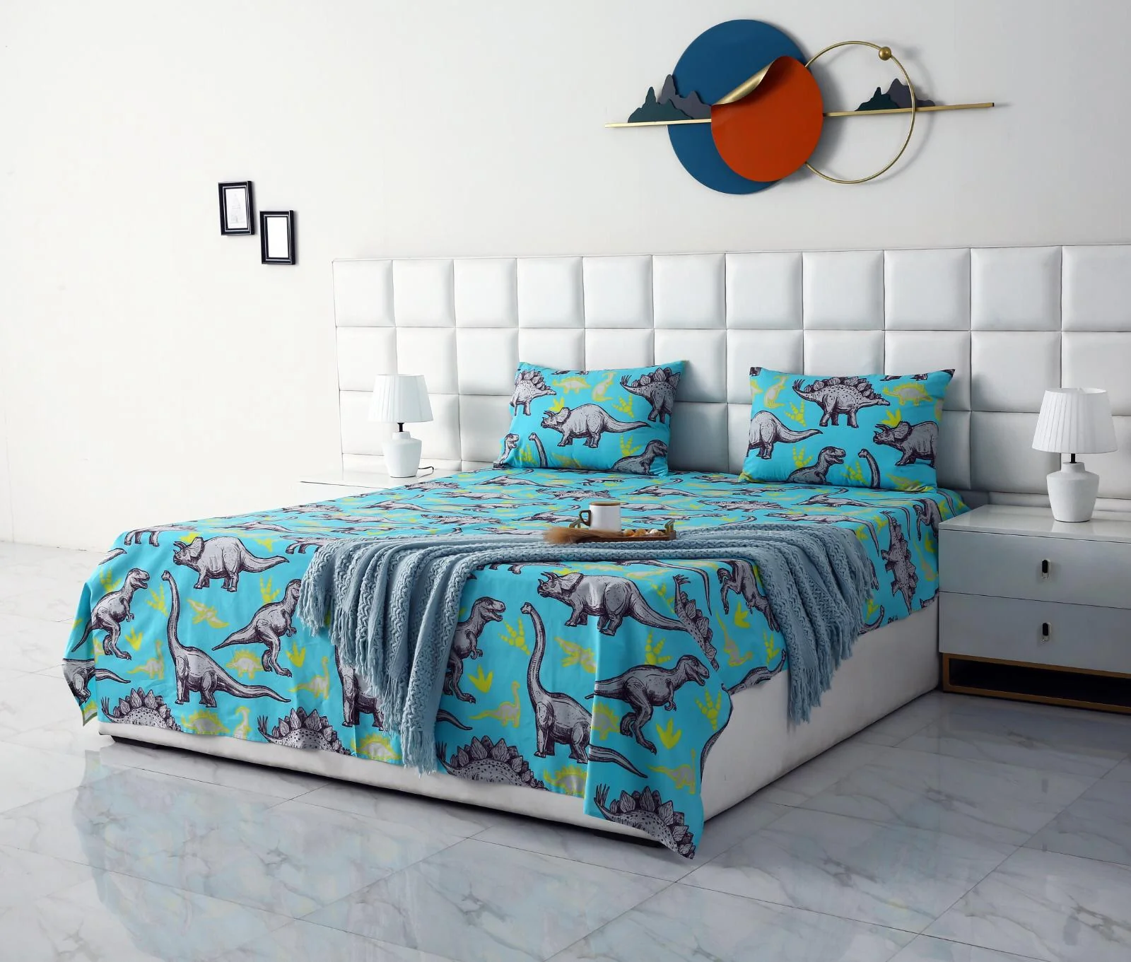 3 PCs Double Bed Sheet-DB195 - Image 2
