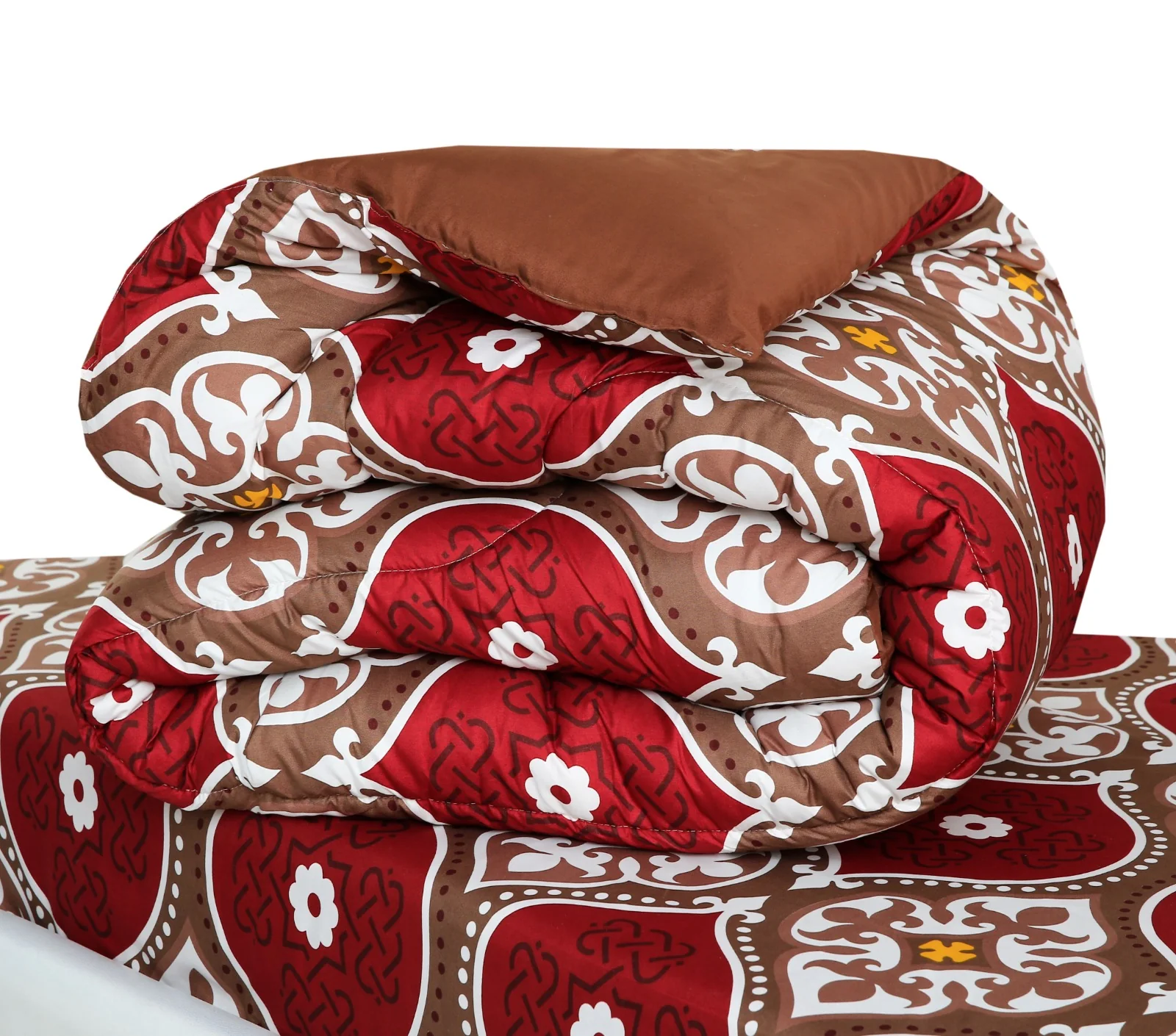 5 PCs Single Comforter Set-Brown Crown - Image 4