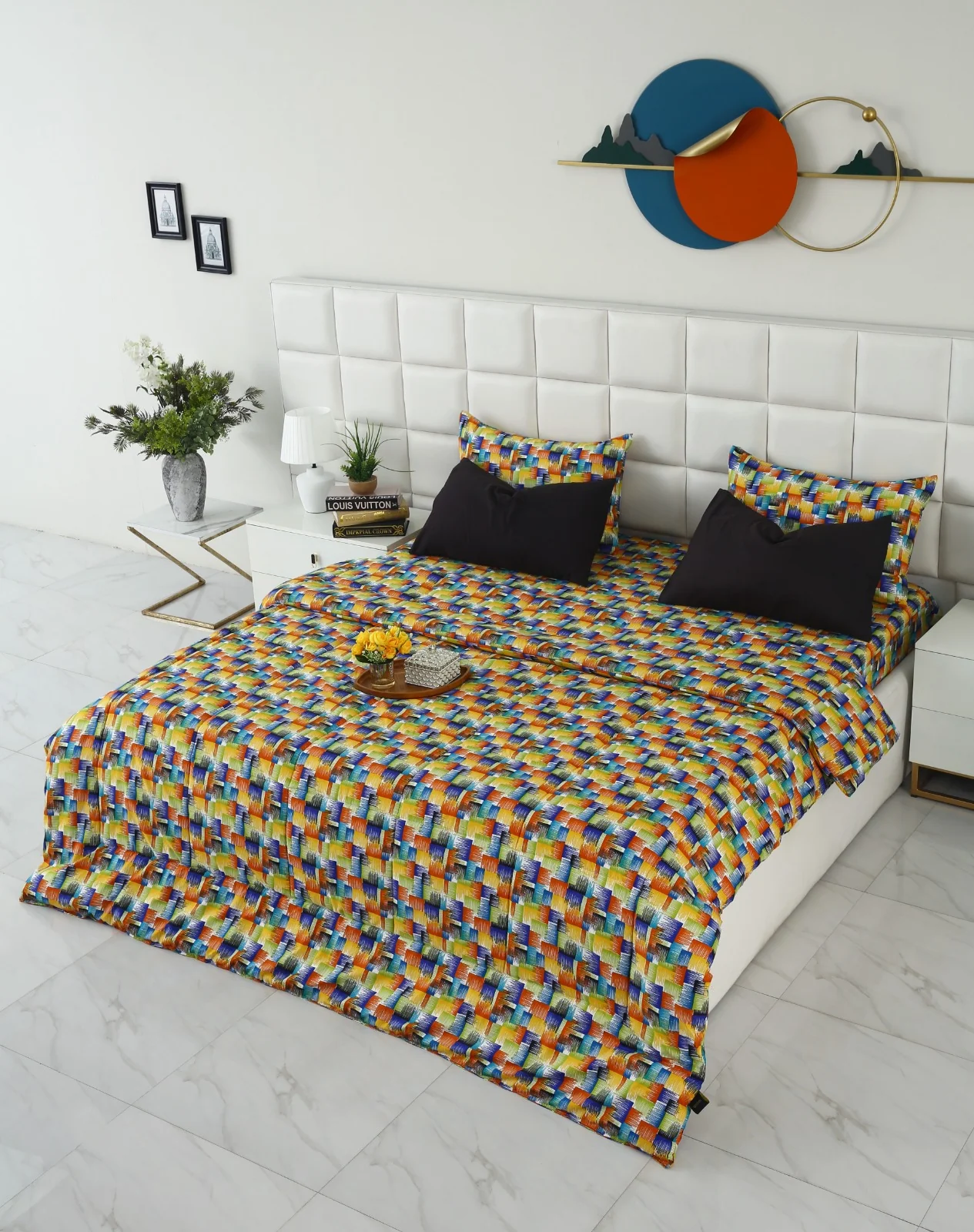 6 PCs Summer Comforter Set-Coral Rush - Image 3