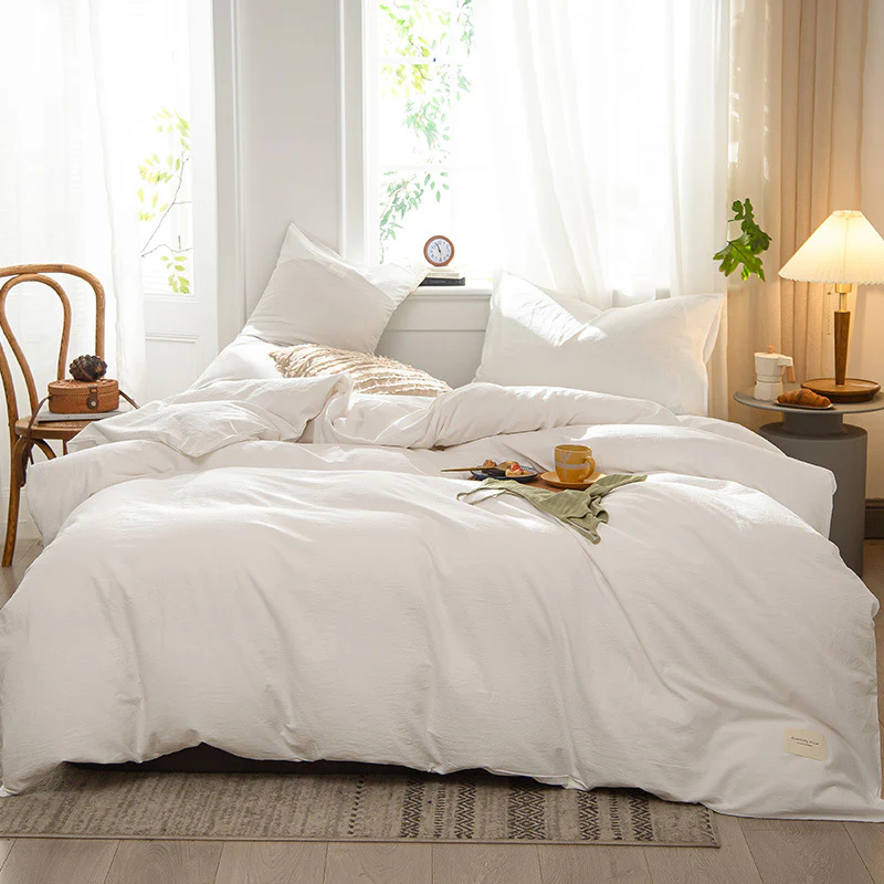 8 PCs Winter Razai Set-White - Image 9