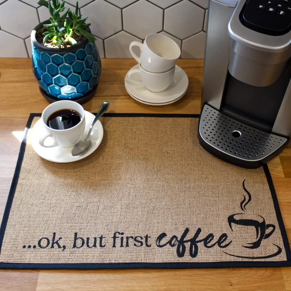 Anti Slip Dish Drying Mat 5755-Coffee - Image 4