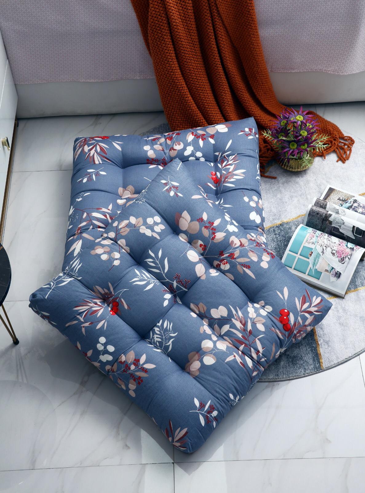 Digital Printed Square Floor Cushions-Cherries - Image 3