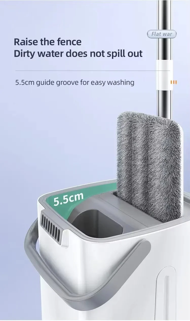 Flat Floor Mop With Bucket-SA2408-126 - Image 12