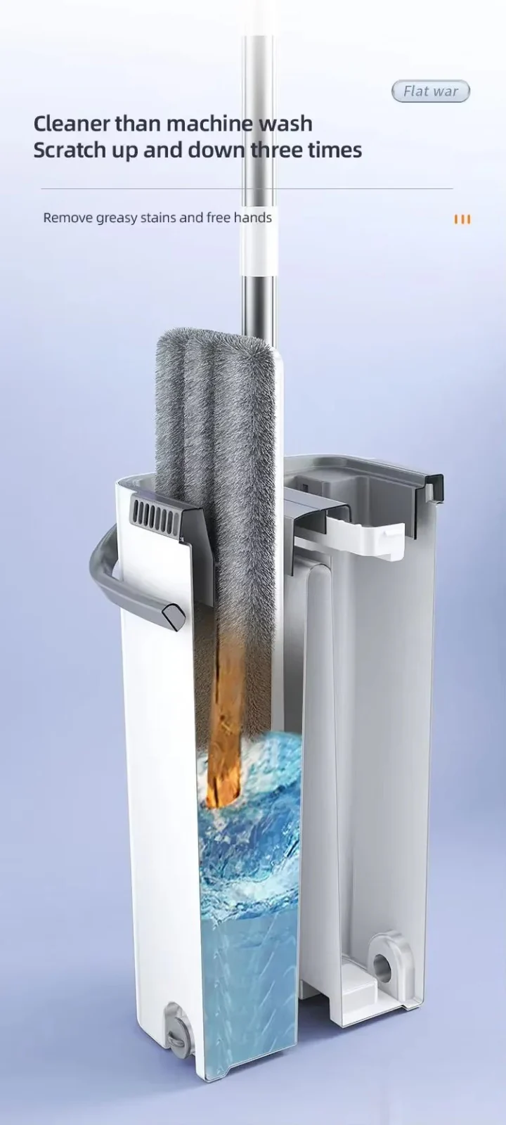 Flat Floor Mop With Bucket-SA2408-126 - Image 17