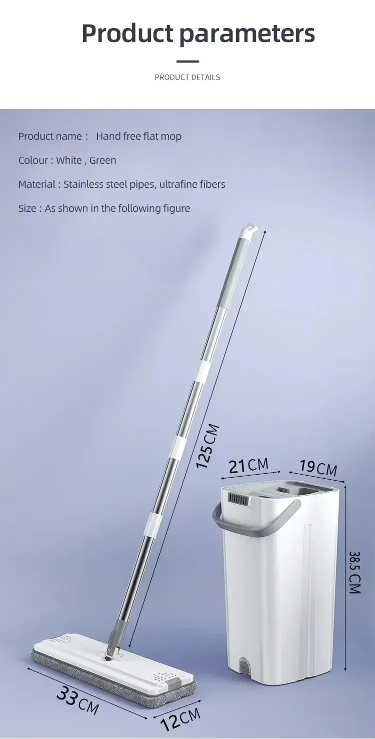 Flat Floor Mop With Bucket-SA2408-126 - Image 19
