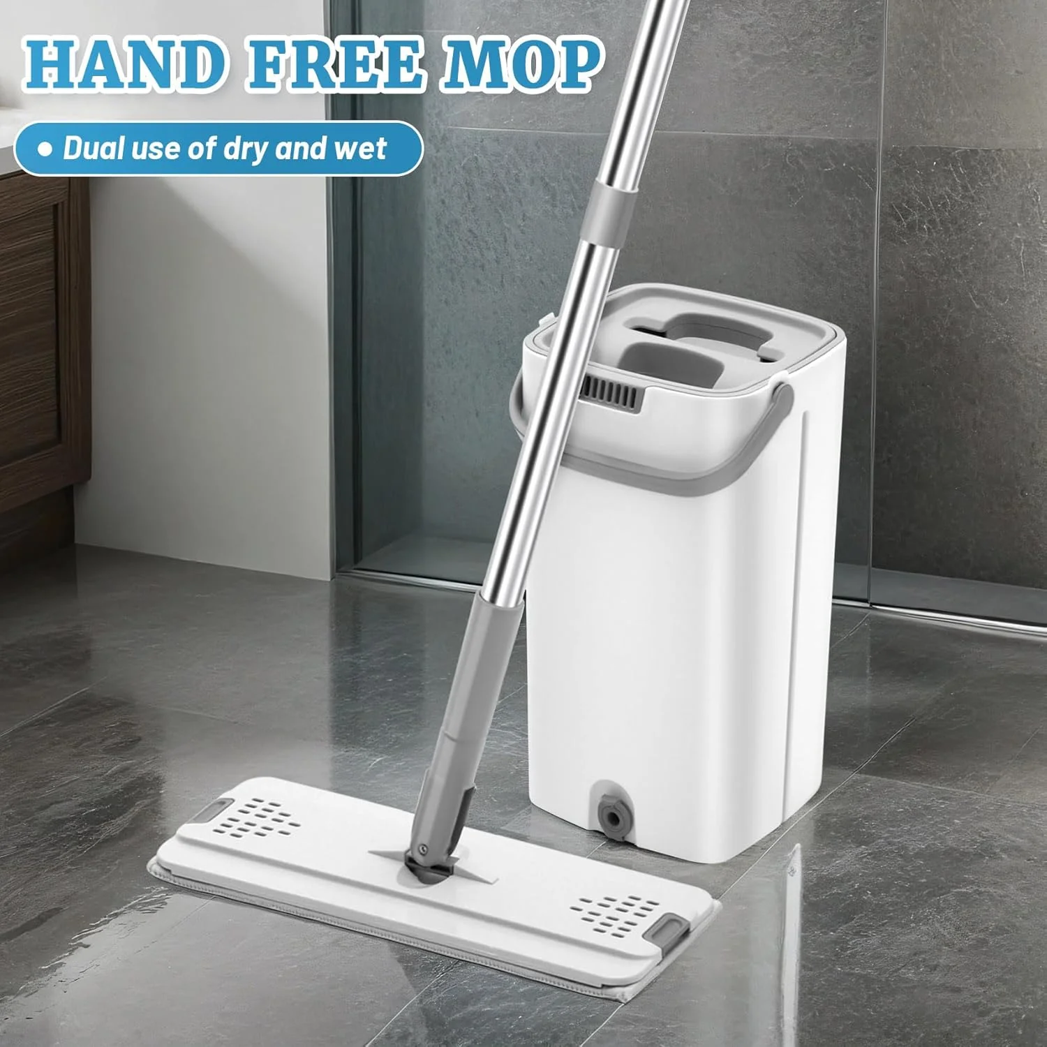 Flat Floor Mop With Bucket-SA2408-126 - Image 6