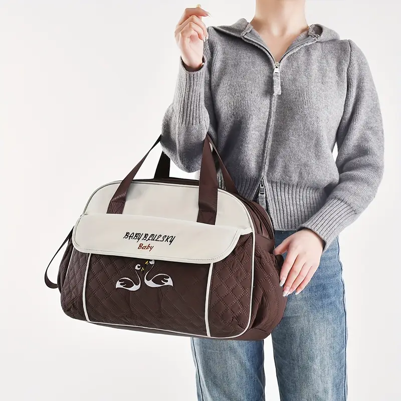 Multi function Mommy Bag with Large Capacity-SA2408-273(Brown)