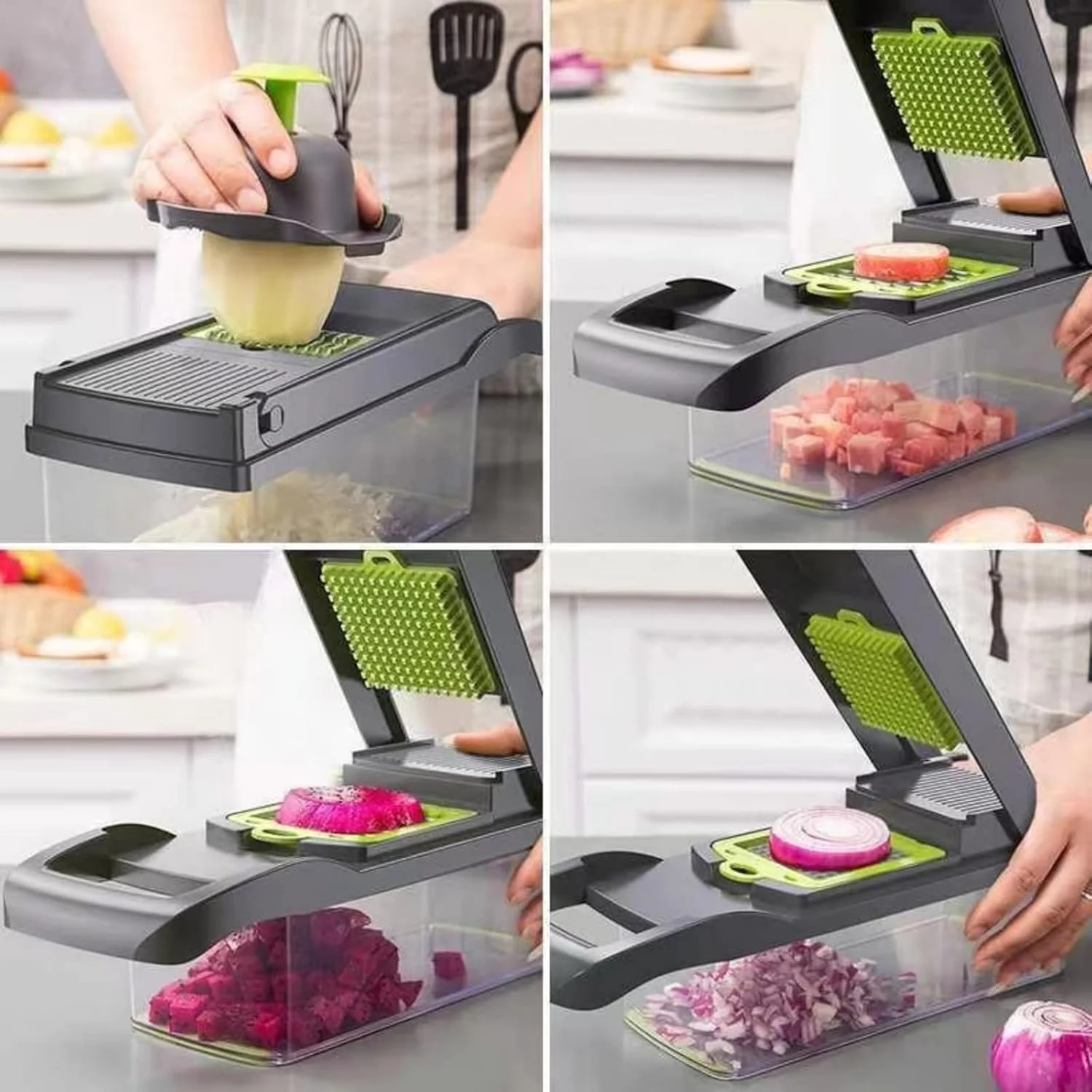 14PCs Multi-functional Food Chopper with Large Container-SA2411-48 - Image 7