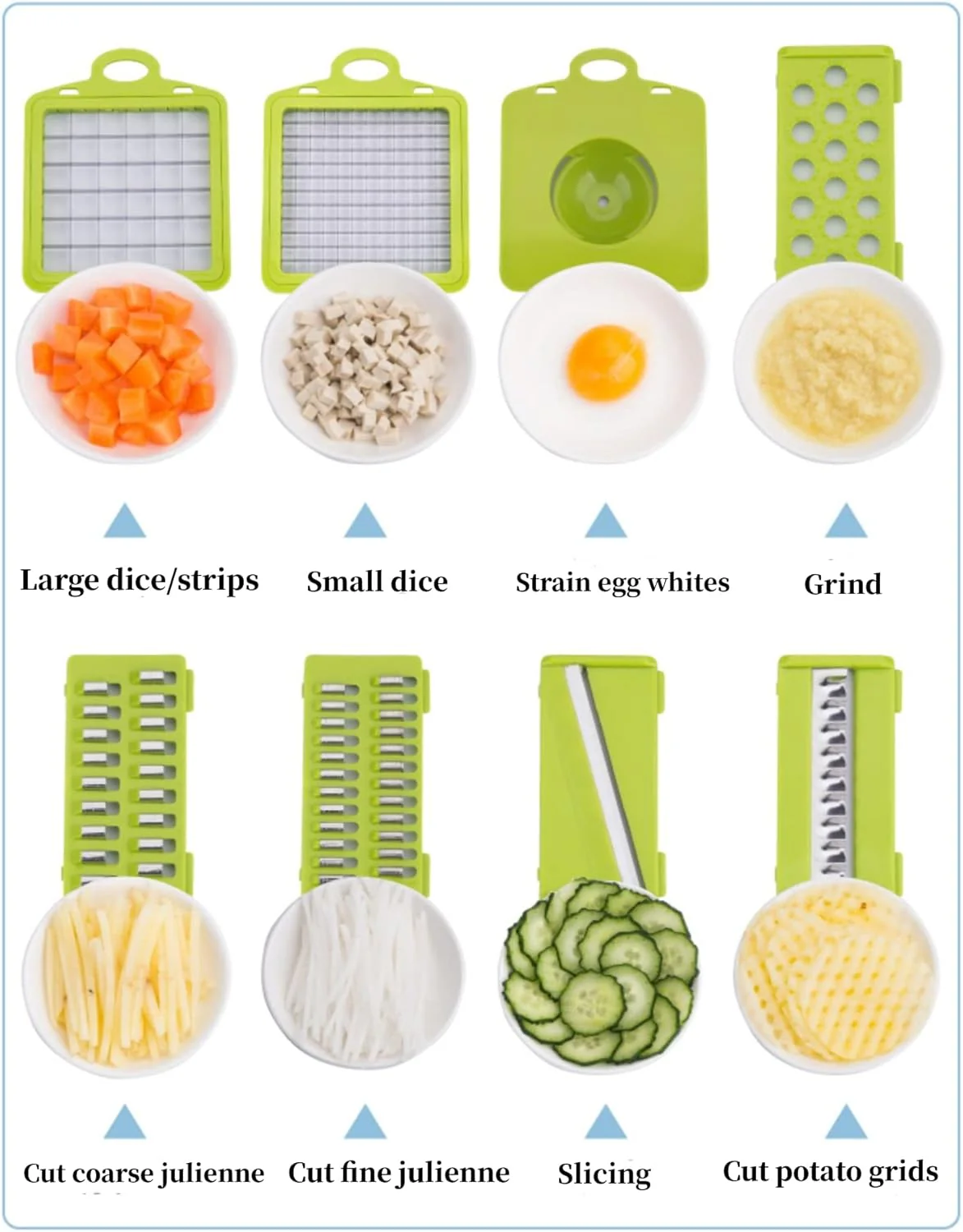 14PCs Multi-functional Food Chopper with Large Container-SA2411-48 - Image 8