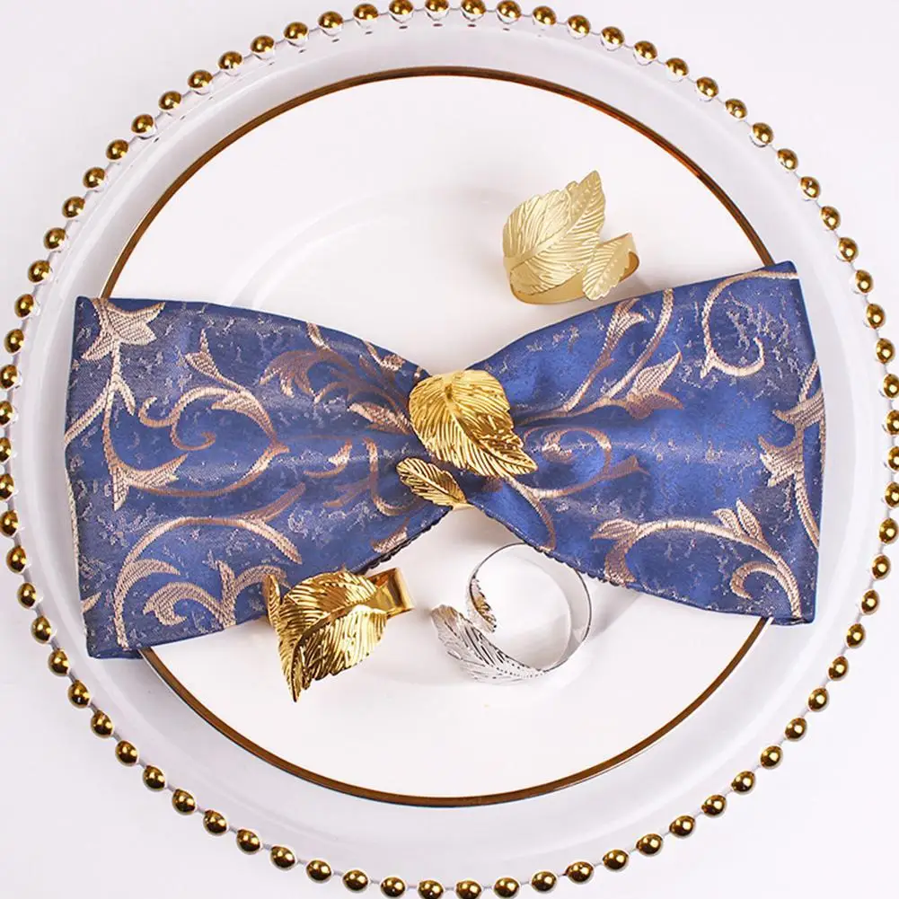 Napkin Holder Rings-Feather(Sliver) - Image 9