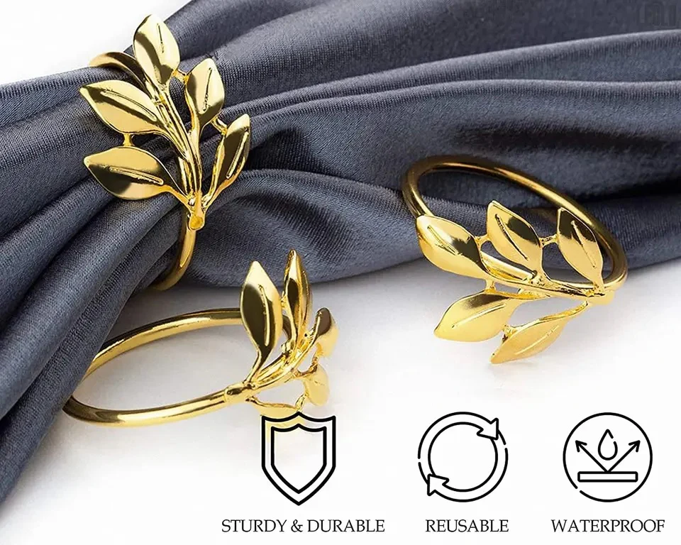 Napkin Holder Rings-Rowan Golden - Image 2