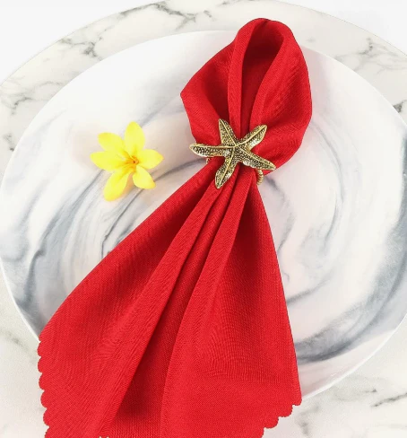 Napkin Holder Rings-StarFish(Gold) - Image 4