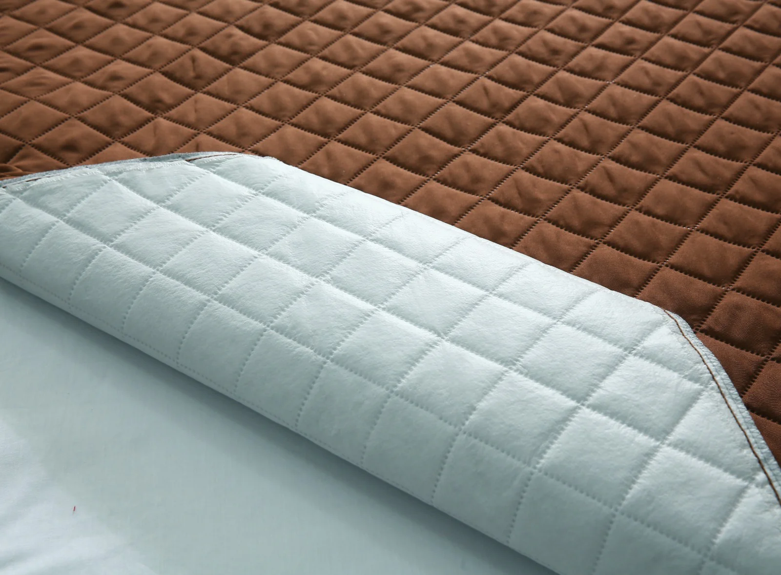Quilted Waterproof Mattress Protector-Brown - Image 13