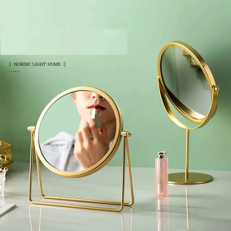 Rotatable Golden Vanity Mirror-(5507)Round(SA2405-159) - Image 6