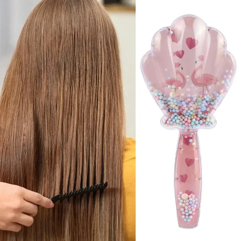 Shell Hair Brush with Handle - Image 7