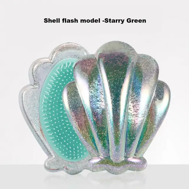 Shiny Shell Hair Brush-Mermaid Shell - Image 13