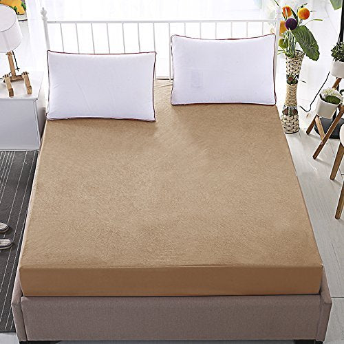 Terry Waterproof Mattress Protector-Beige
