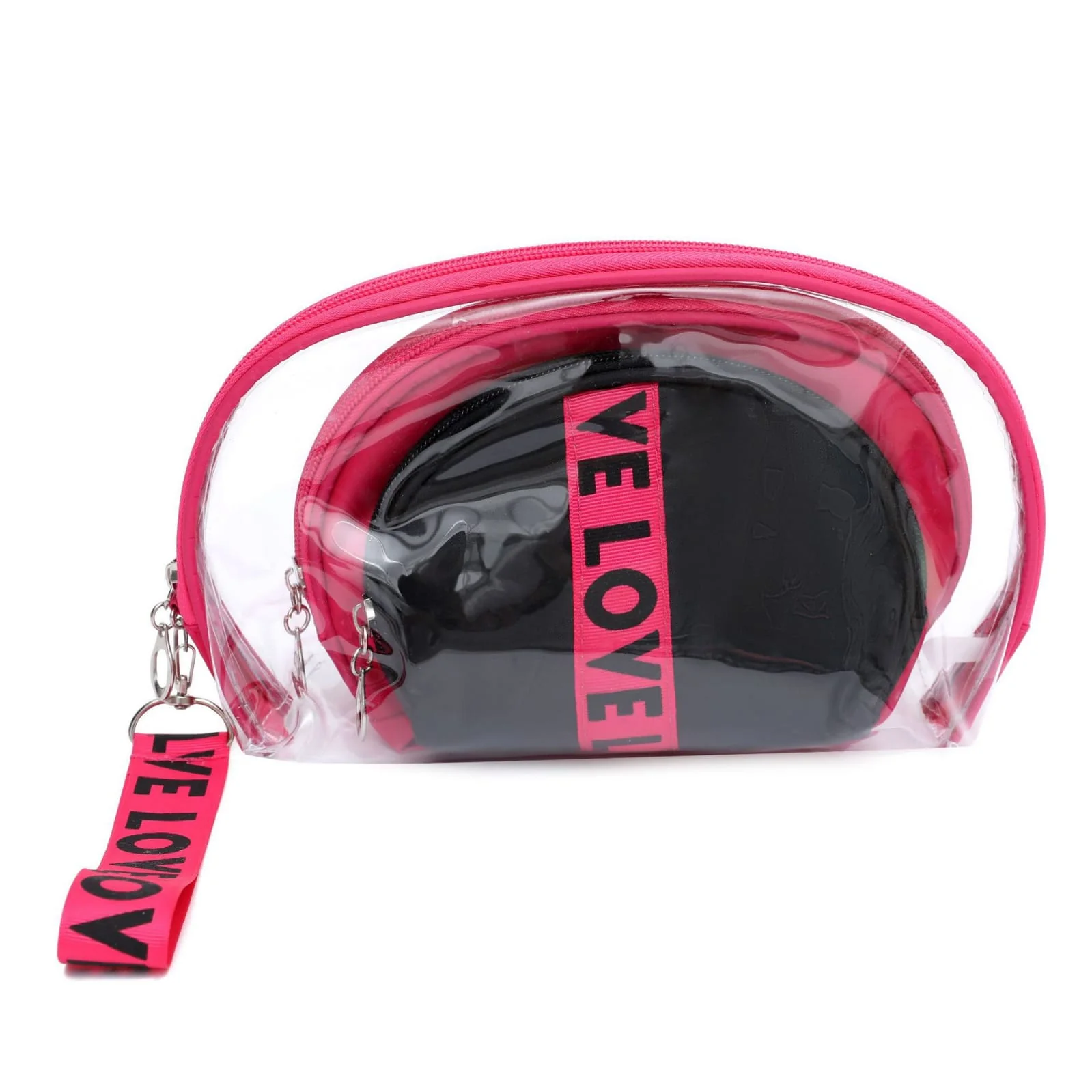3Pcs Waterproof Portable Makeup Organizer Bag-LOVE(SA2405-113) - Image 13